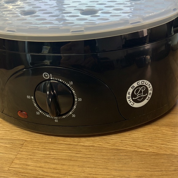 Chef’s counter food steamer plastic/black new without box - Picture 3 of 9